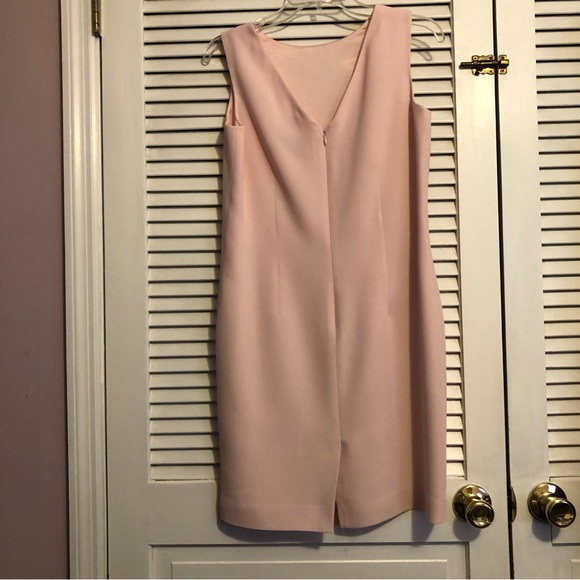 Casual Corner Annex Light Pink 6 Petite Sleeveless Dress with Jacket - Picture 5 of 5